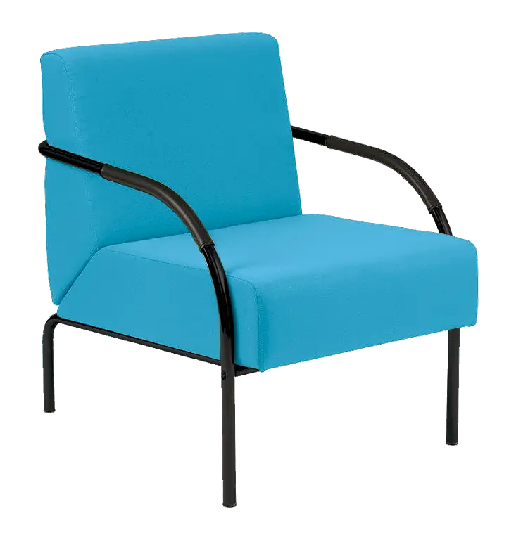 SPA 1 černý lak, látka SUE S 65 - látka tyrkysová